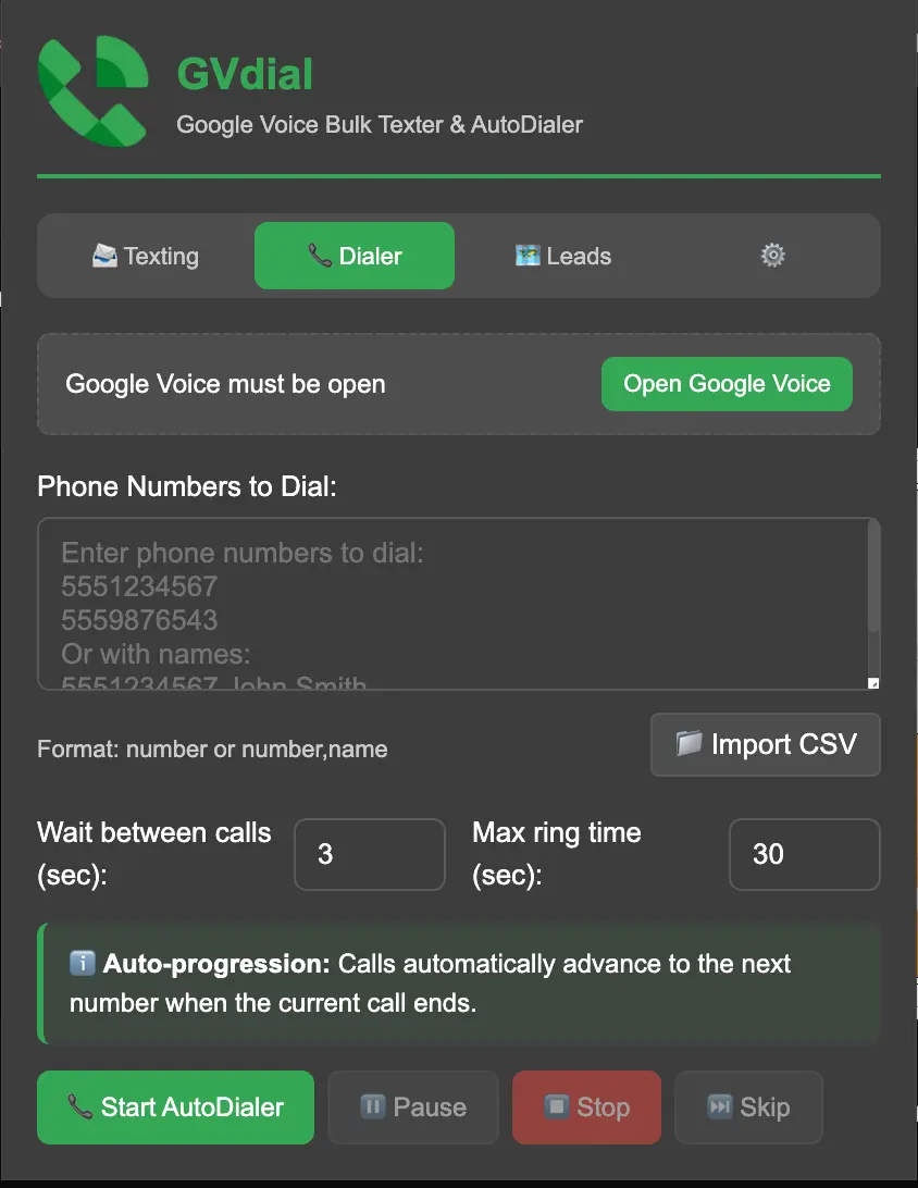 Screenshot 1 of Gvdial
