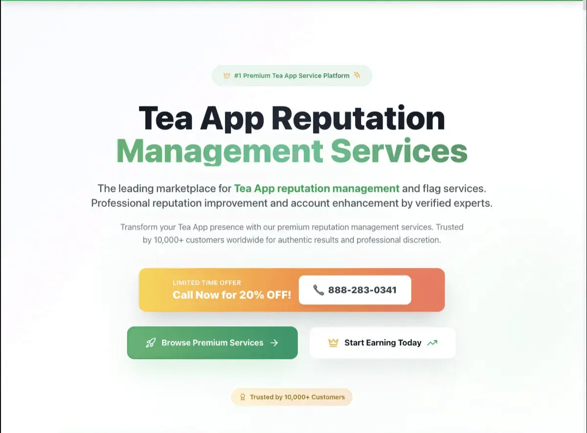 Screenshot 1 of Tea App Green Flags