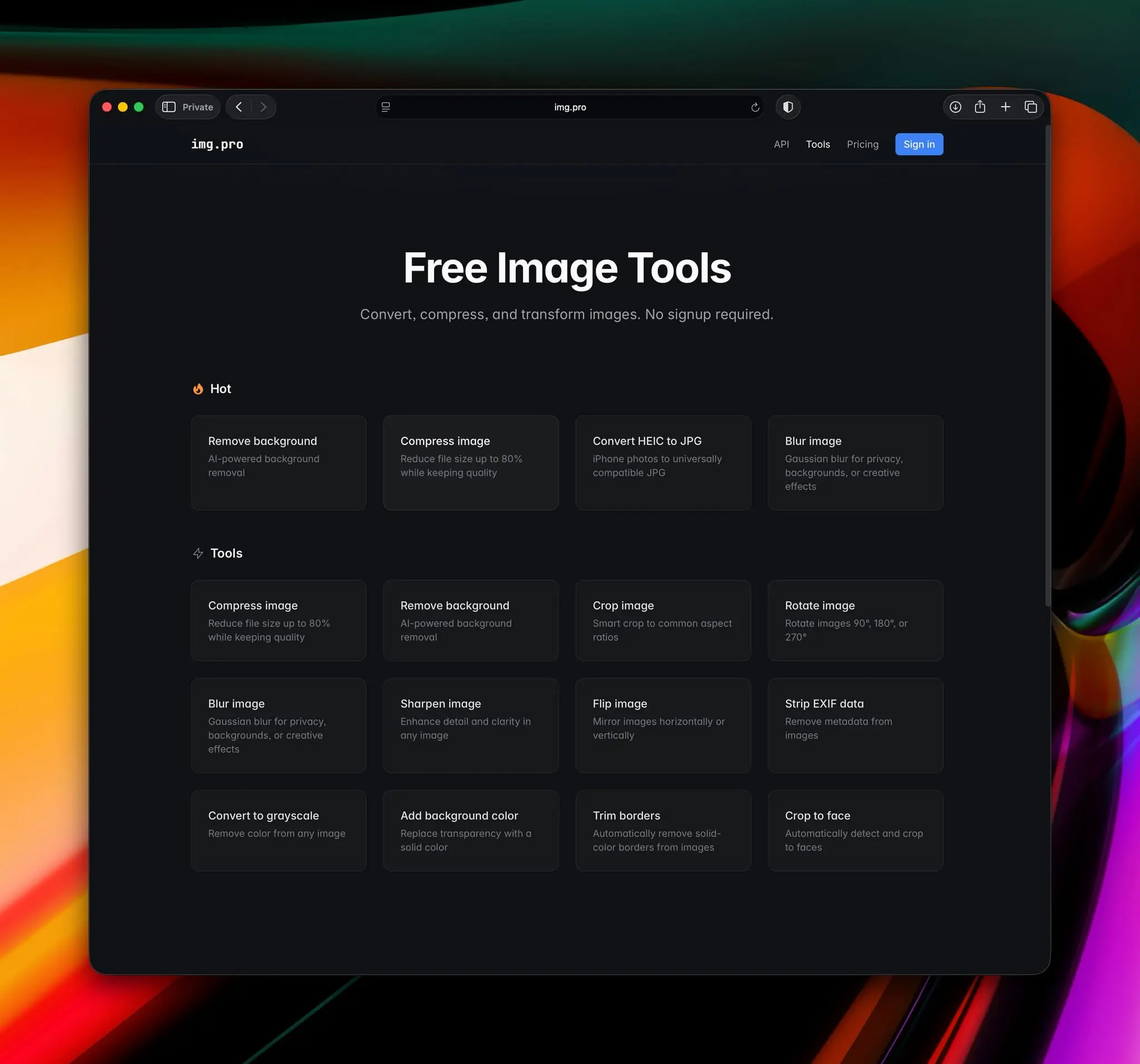 Screenshot 1 of img.pro