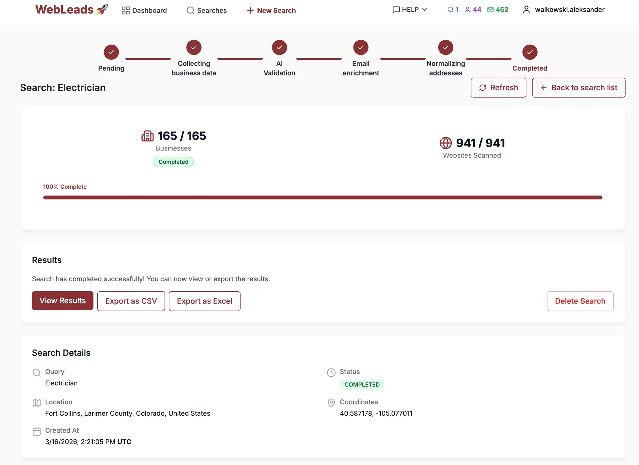Screenshot 3 of WebLeads