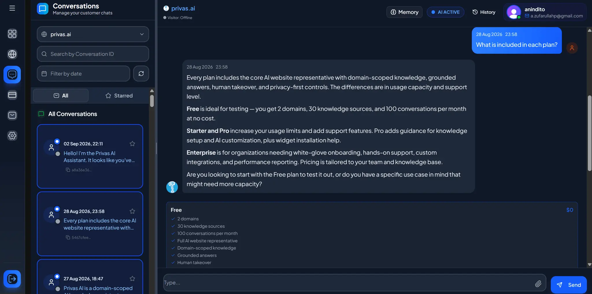 Screenshot 4 of Privas AI