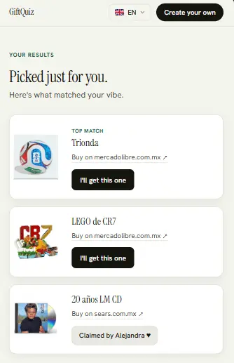 Screenshot 5 of GiftQuiz