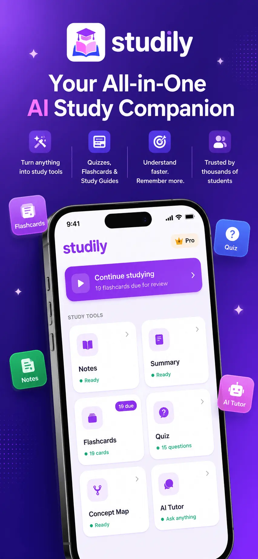 Screenshot 2 of Studily: AI Study App