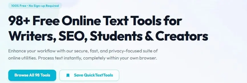 Screenshot 1 of Quick Text Tools