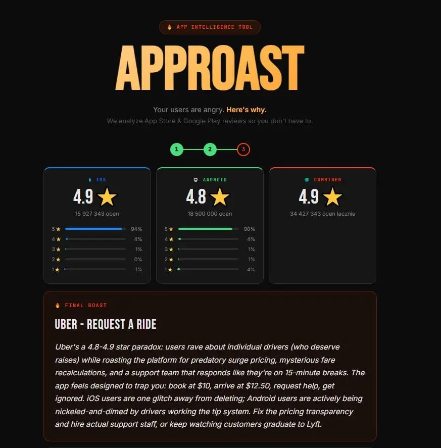 Screenshot 1 of AppRoast