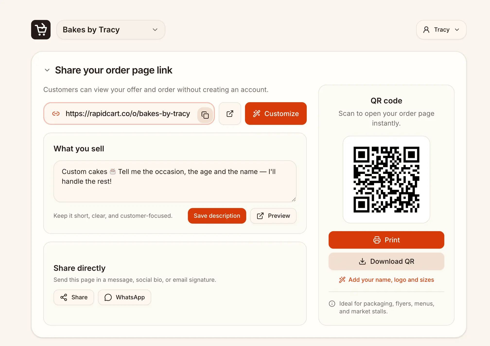 Screenshot 2 of Rapid Cart