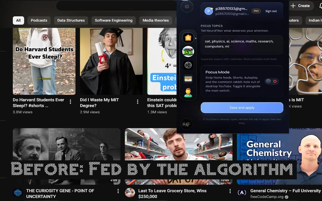 Screenshot 1 of NeuroFilterAI