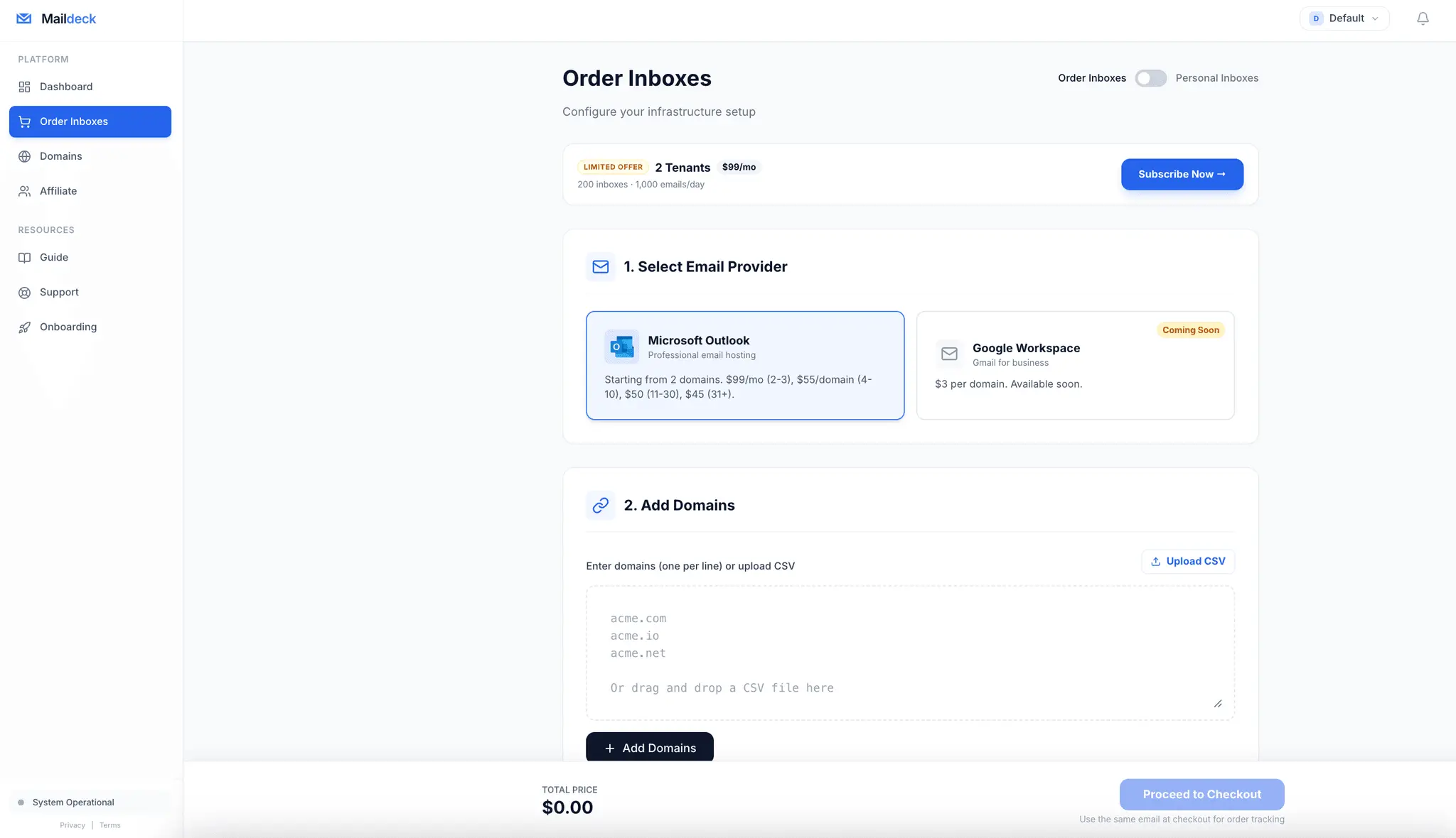 Screenshot 2 of https://maildeck.co/
