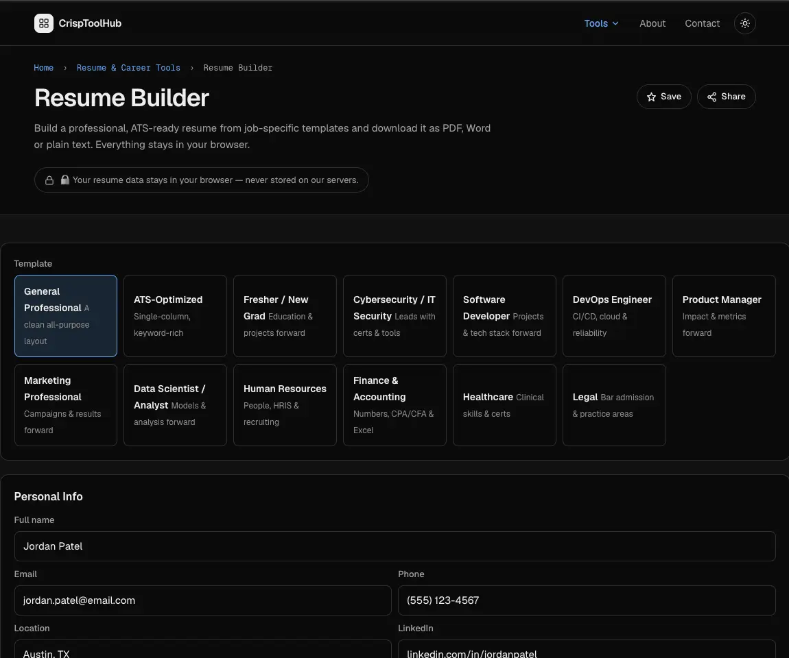 Screenshot 4 of CrispToolHub