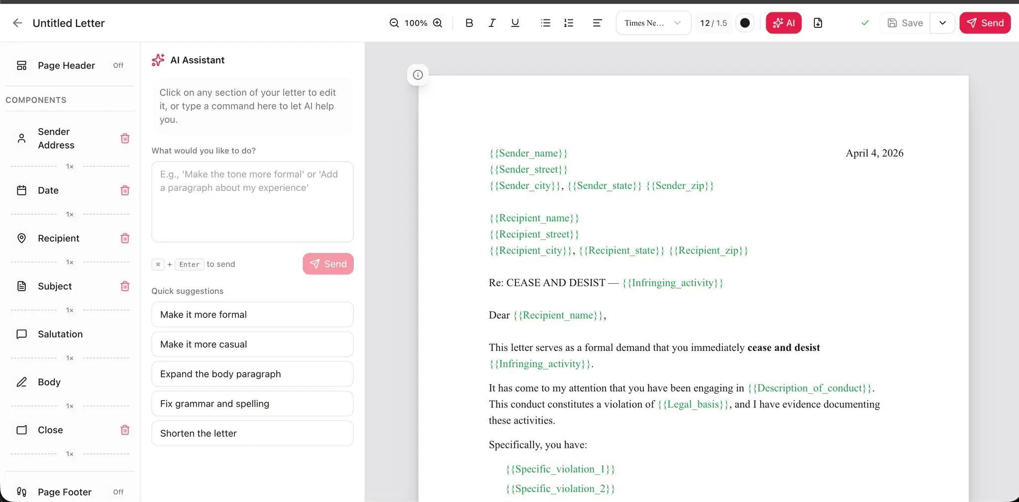 Screenshot 3 of WriteToMail