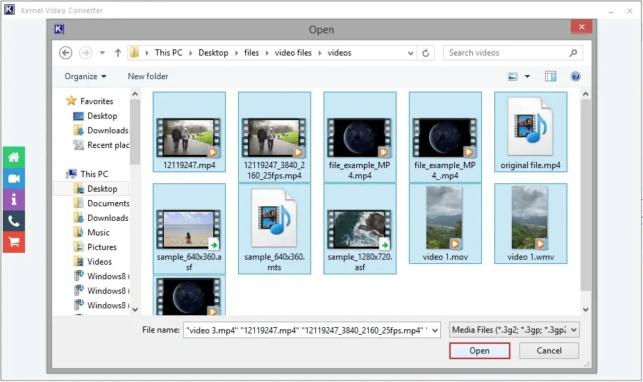 Screenshot 2 of Kernel Video Converter