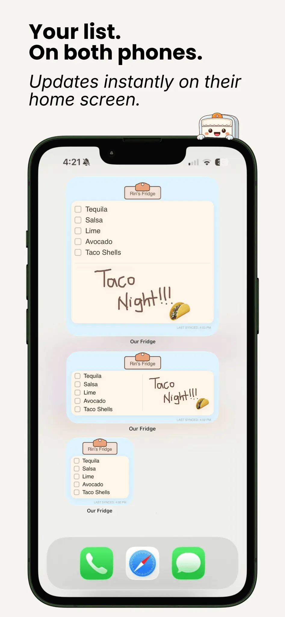 Screenshot 1 of Our Fridge - Grocery List