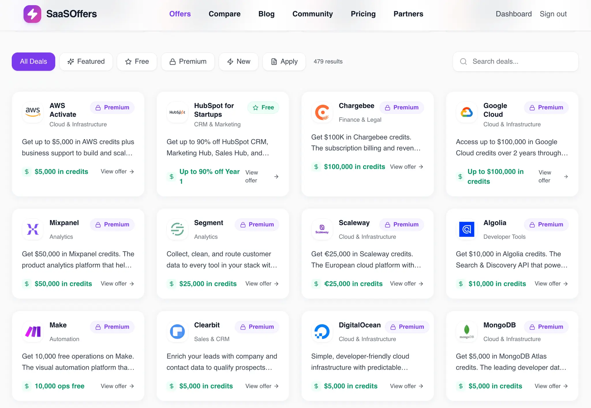 Screenshot 1 of SaaSOffers