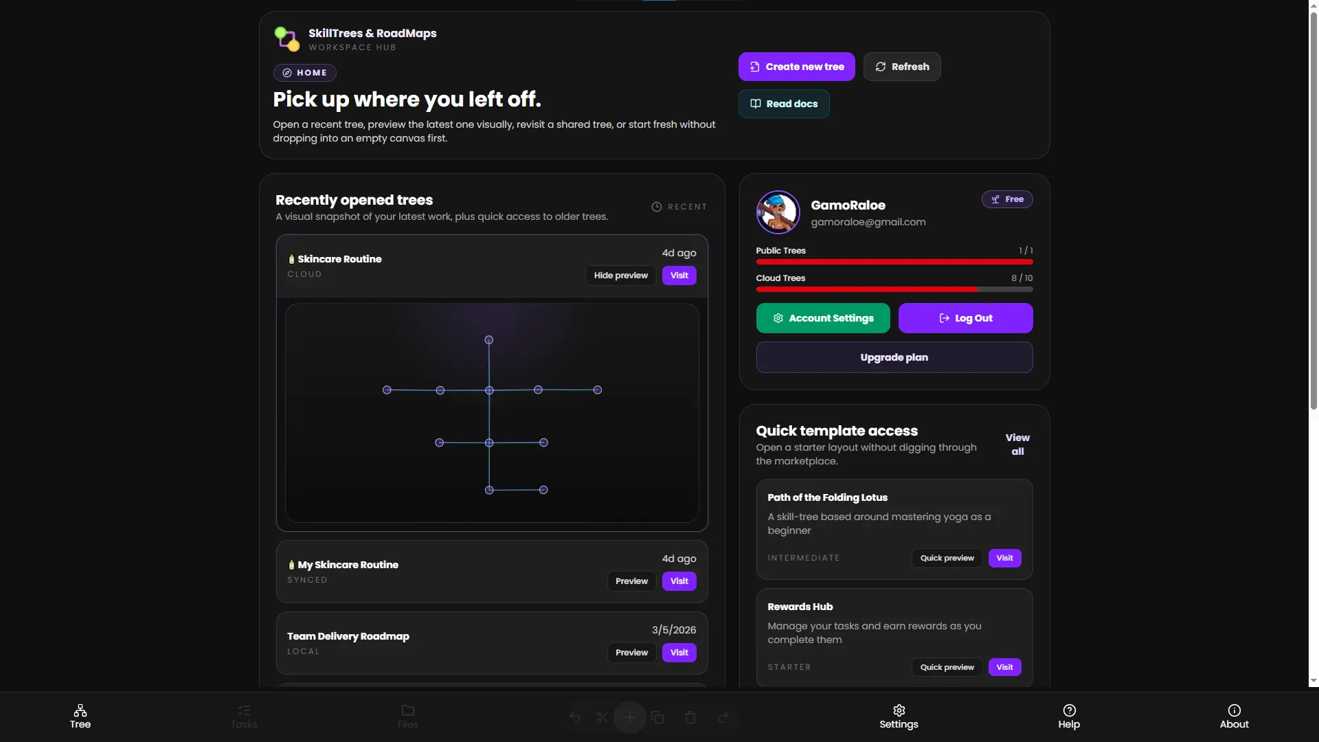 Screenshot 2 of SkillTrees & RoadMaps