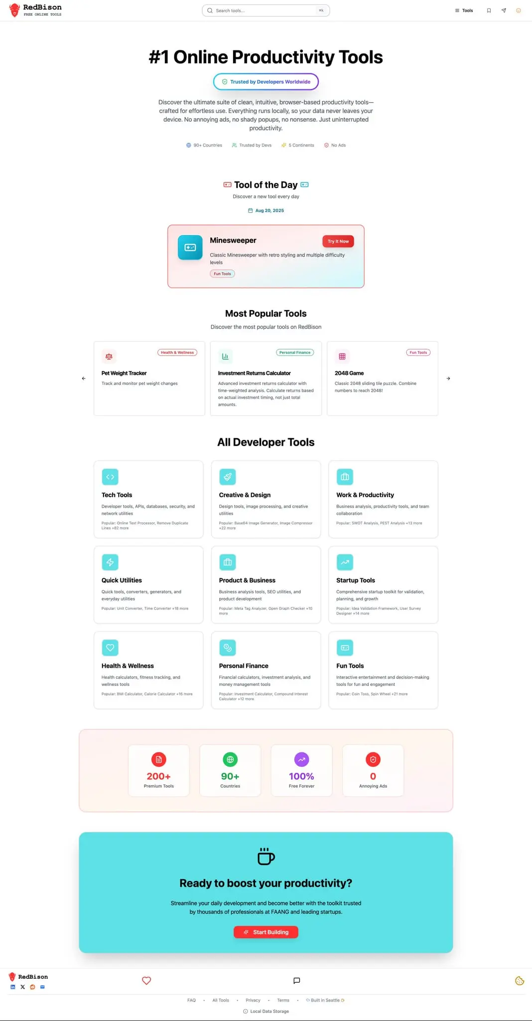 Screenshot 9 of RedBison: Secure & Ad-Free Online Tools