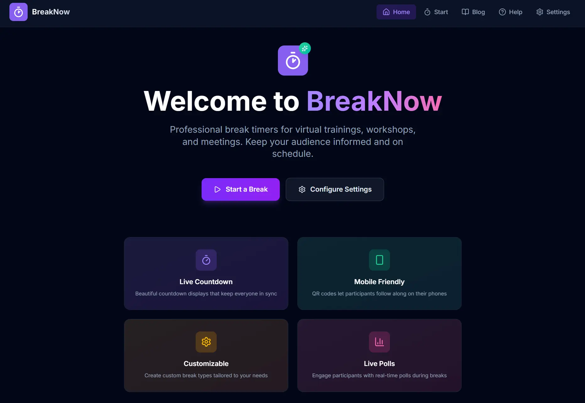 Screenshot 1 of BreakNow