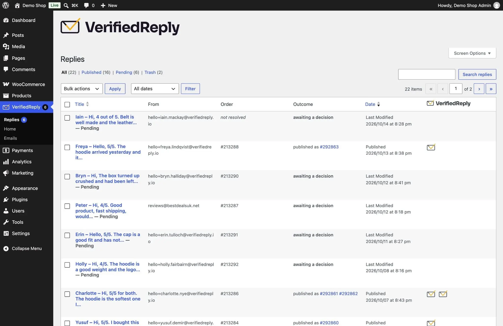 Screenshot 3 of VerifiedReply - Reviews from Replies