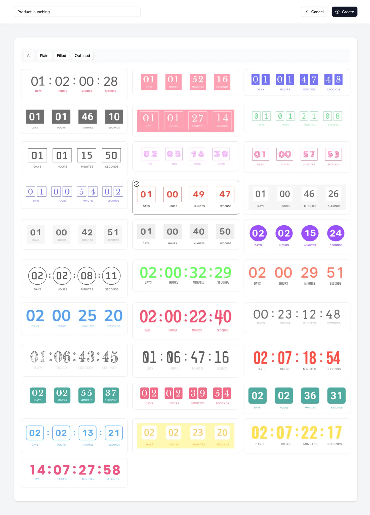 Screenshot 2 of Countdown Builder