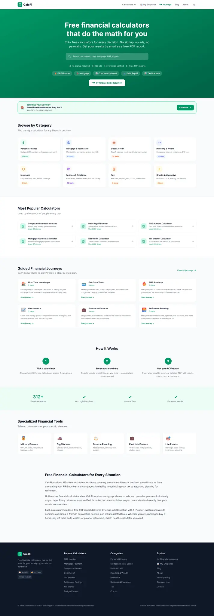 Screenshot 2 of CalcFi