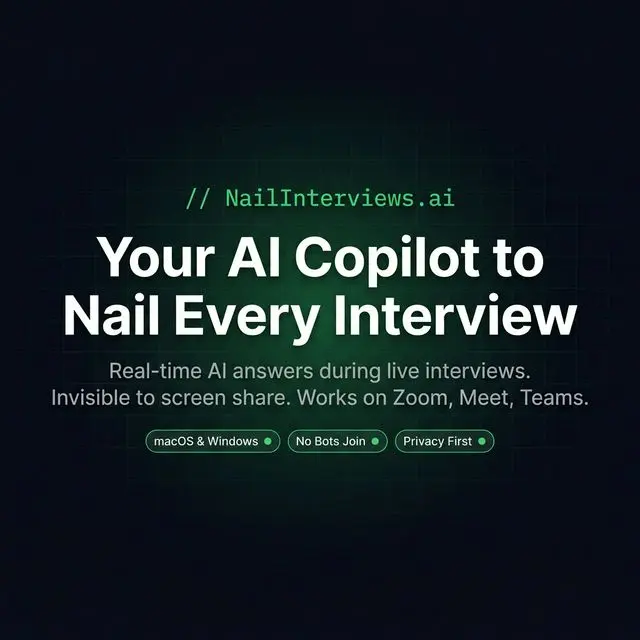 Screenshot 1 of NailInterviews.ai