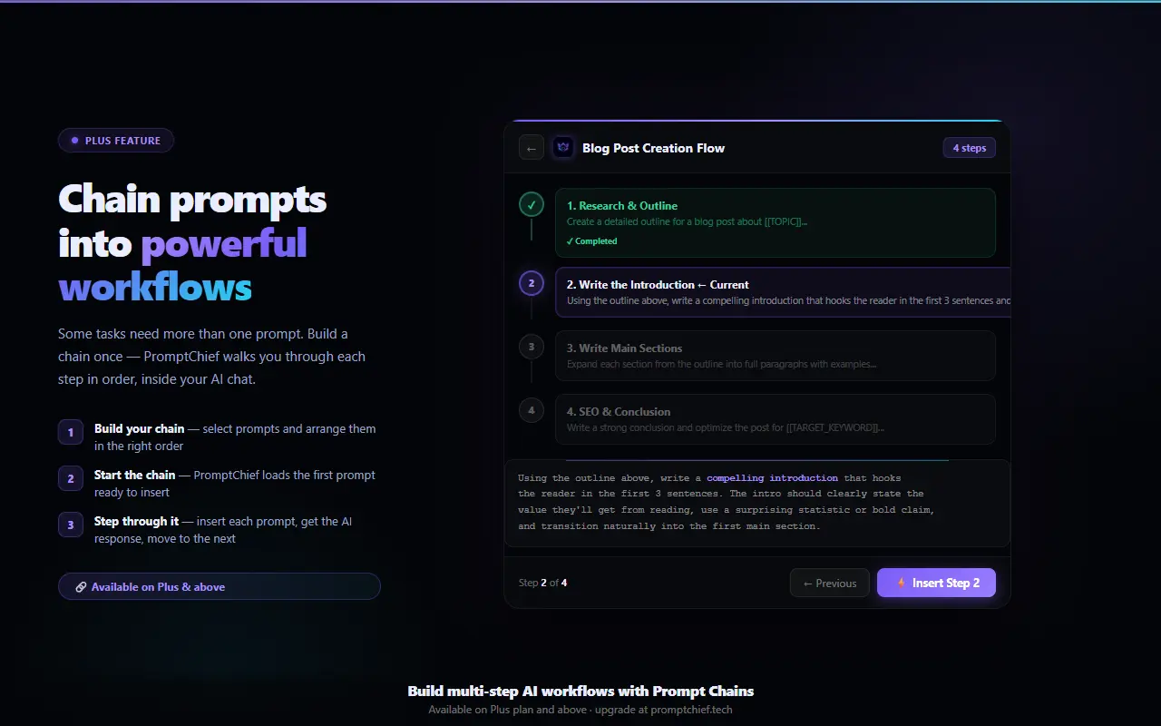 Screenshot 2 of PromptChief