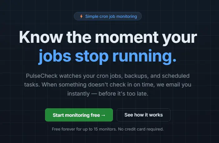Screenshot 1 of PulseCheck