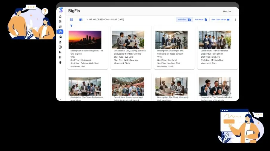 Screenshot 5 of AI Storyboarding Software | Studiovity