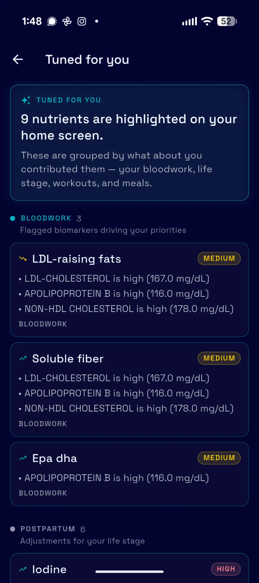 Screenshot 2 of TUNA: Ultimate Nutrition App