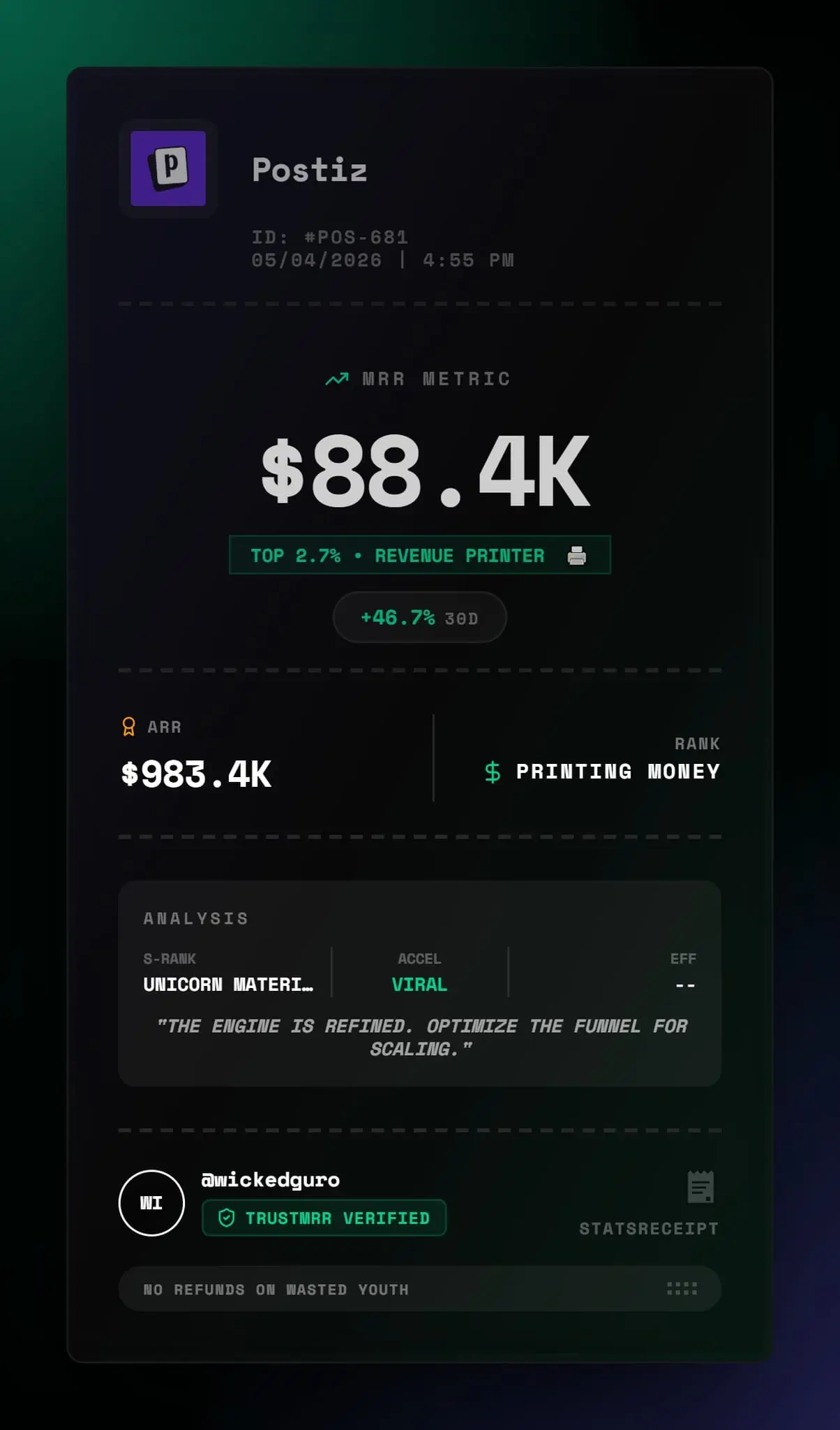Screenshot 3 of StatsReceipt