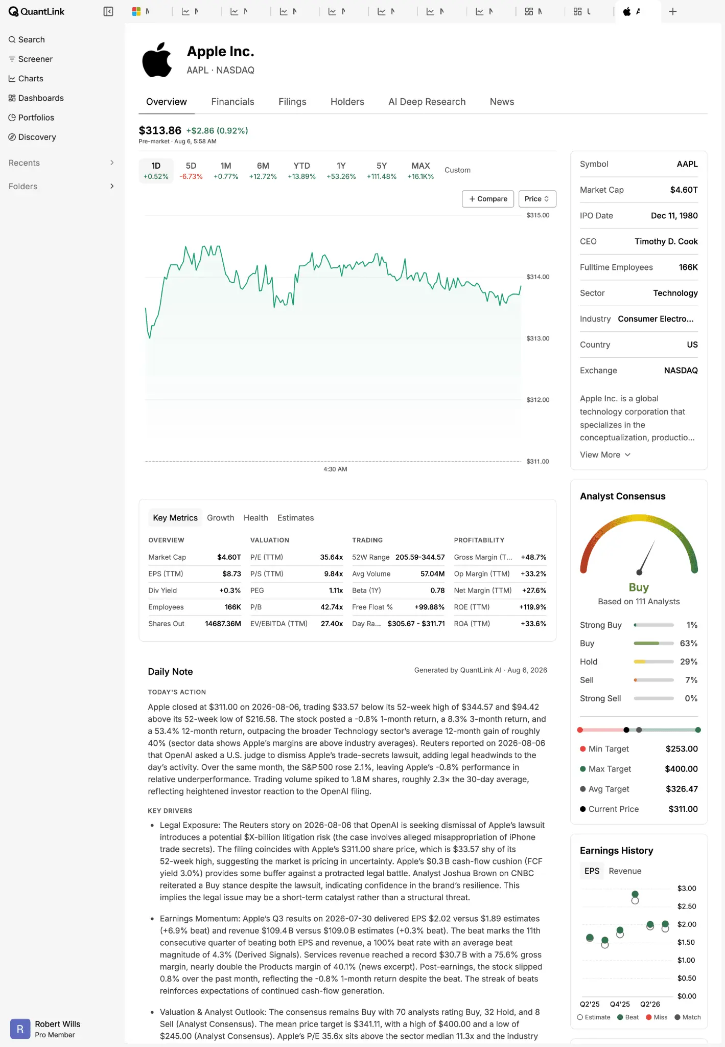 Screenshot 2 of QuantLink