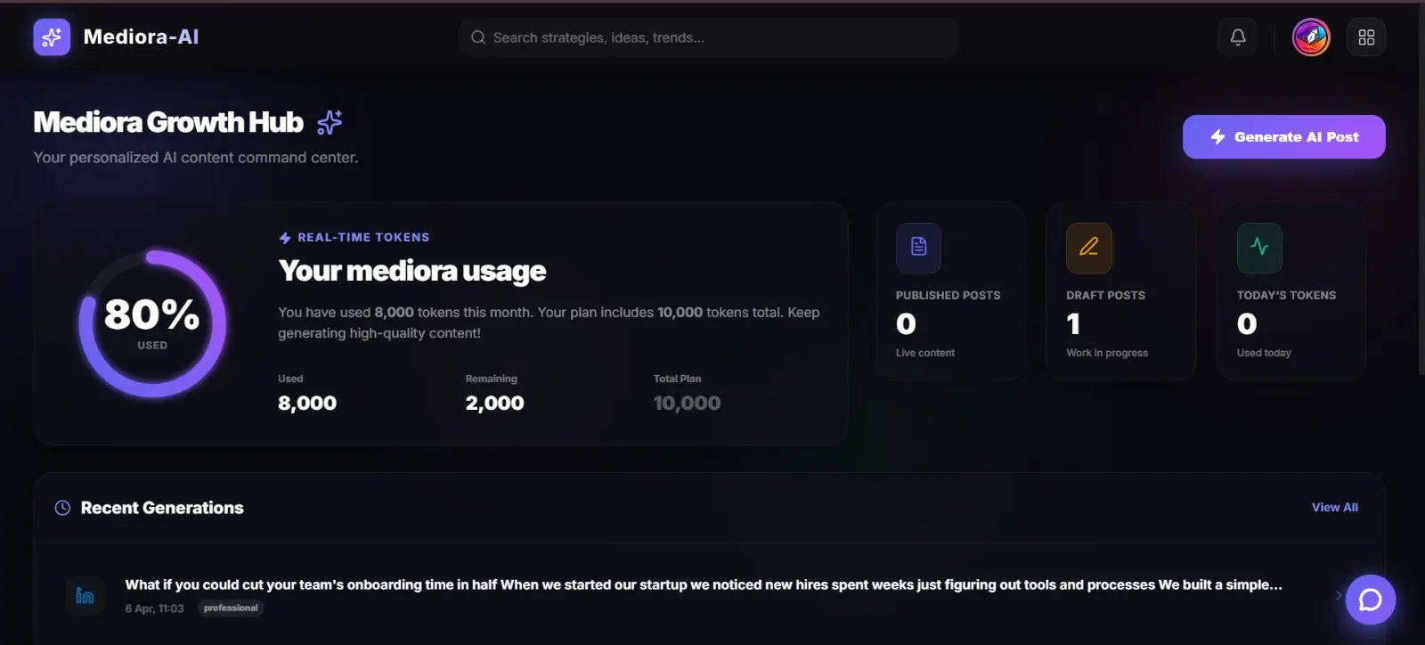 Screenshot 1 of Mediora-AI