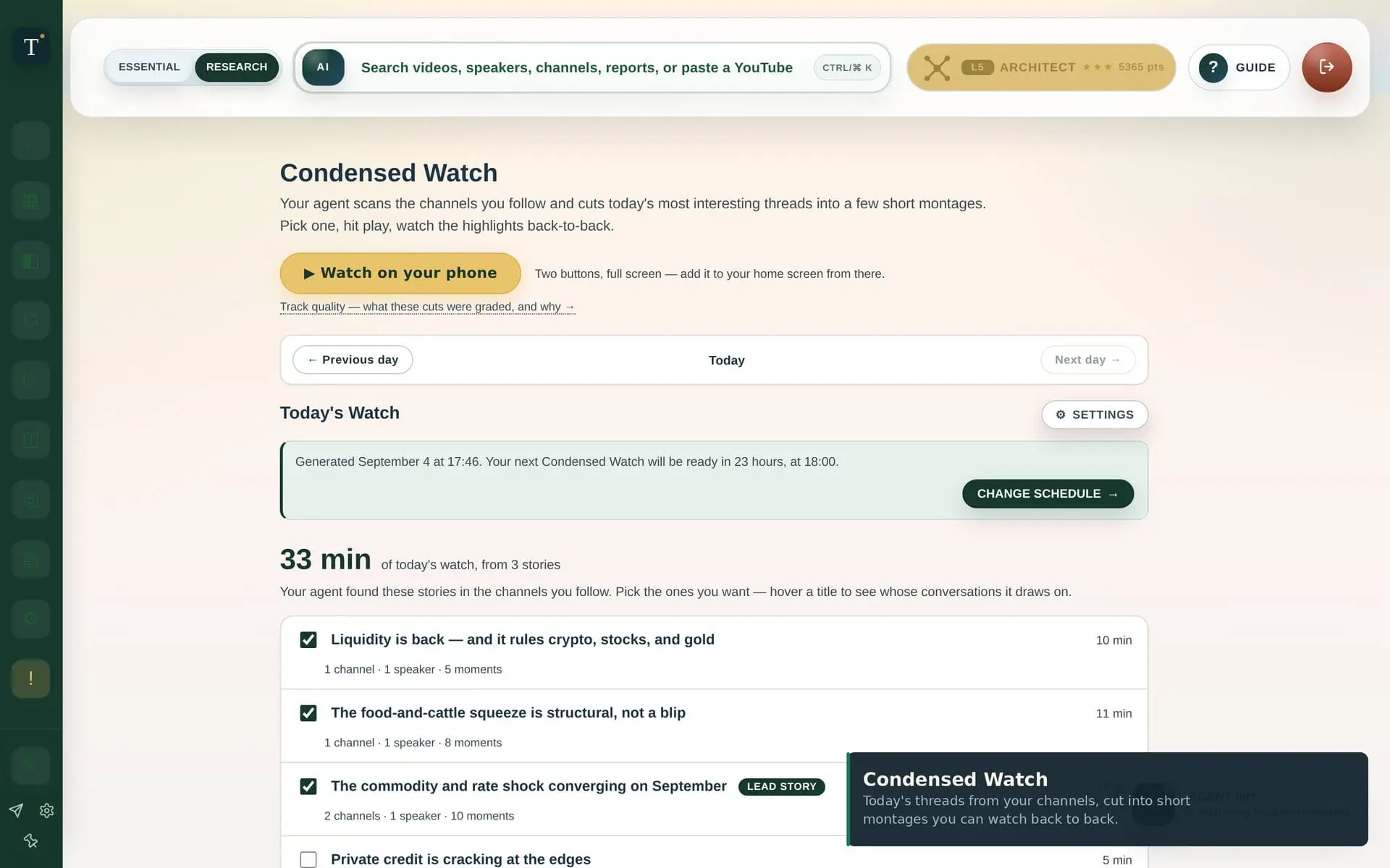 Screenshot 3 of TranscriptAgent