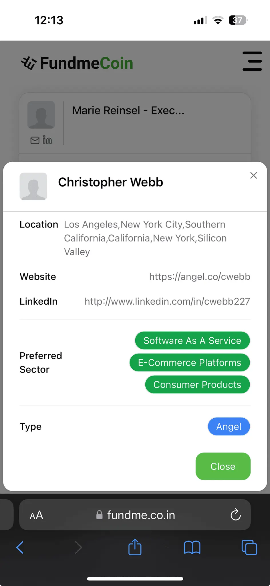Screenshot 1 of FundMe