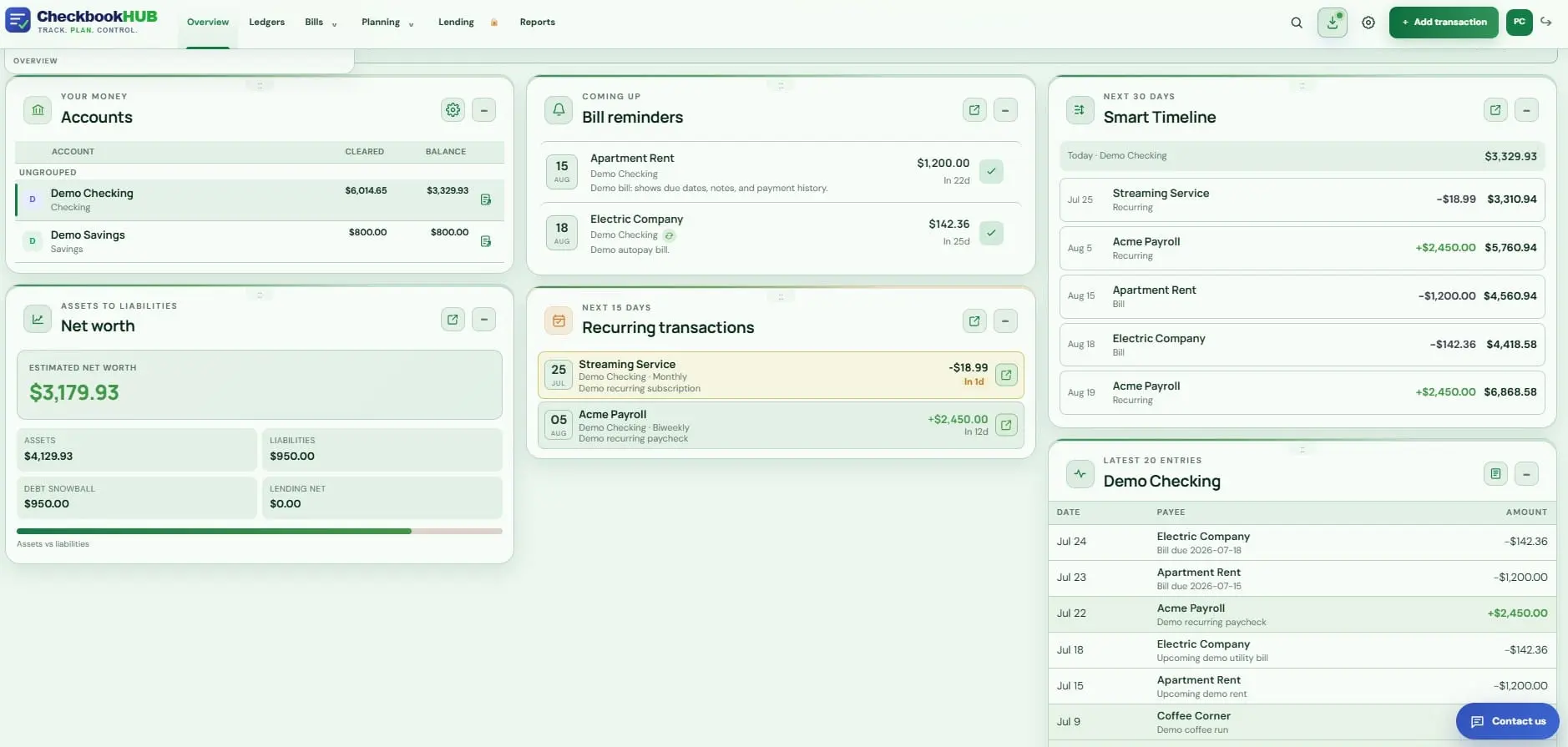 Screenshot 4 of CheckbookHUB