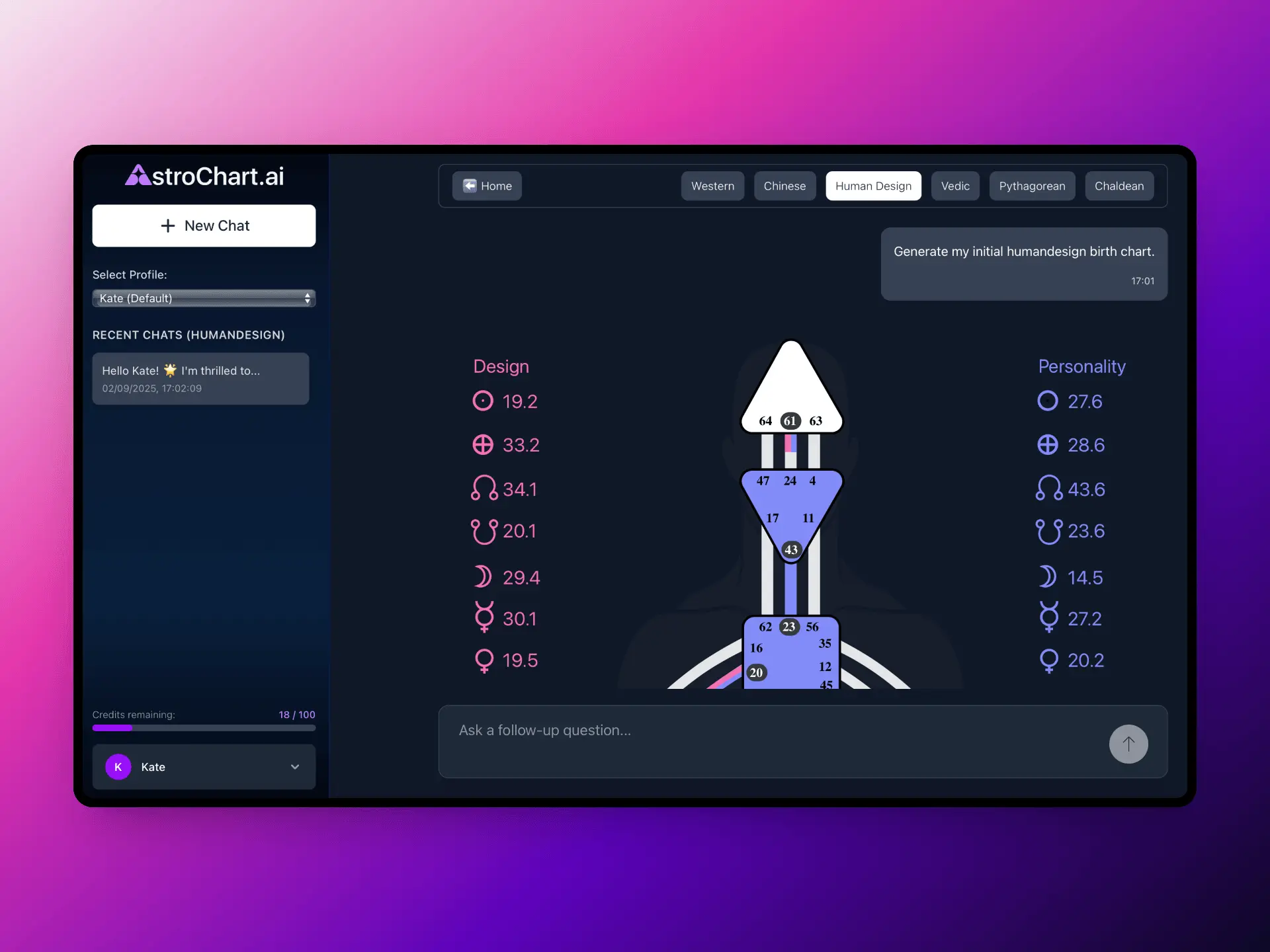 Screenshot 2 of AstroChart.ai - Your Personal AI Astro