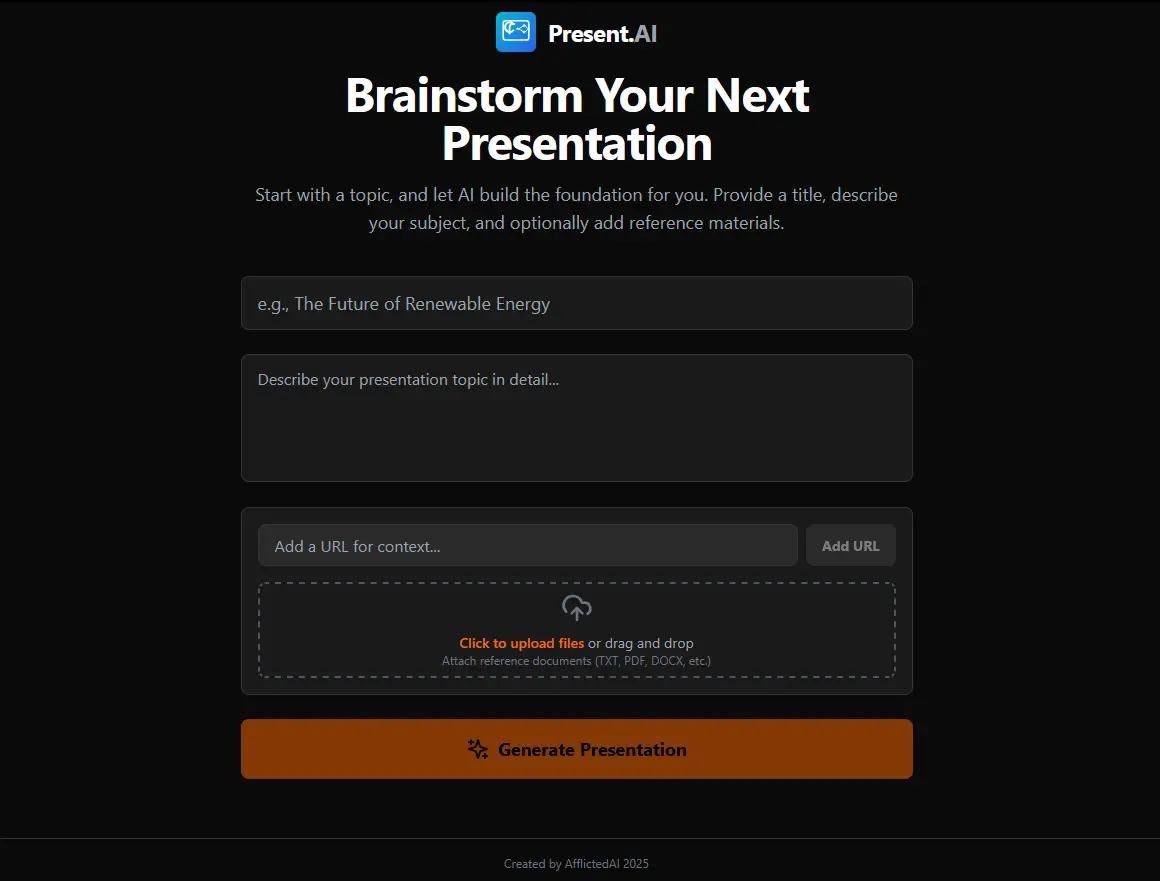 Screenshot 1 of Present.AI