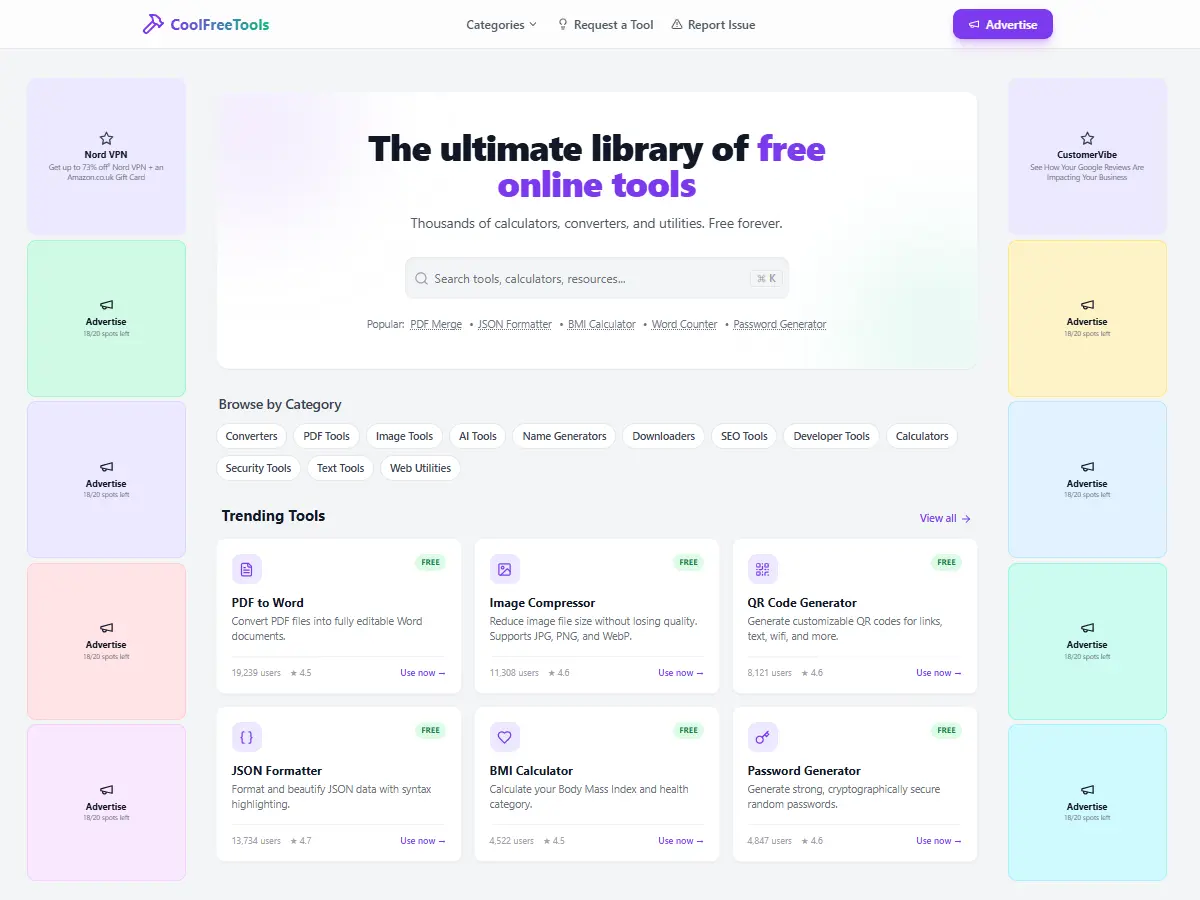 Screenshot 1 of CoolFreeTools