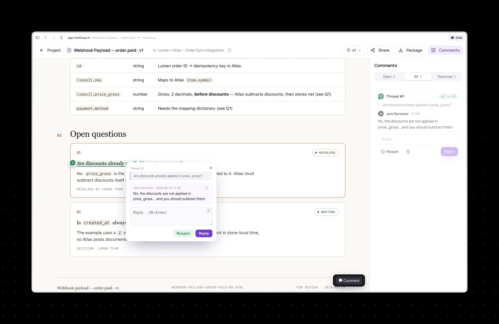 Screenshot 1 of Markloop