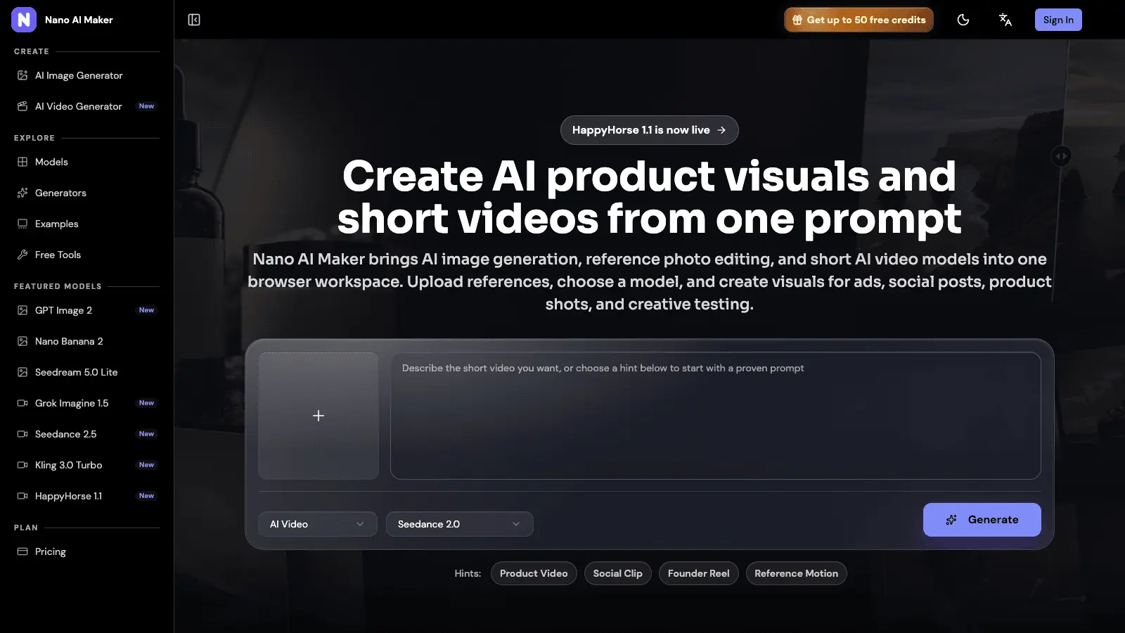 Screenshot 1 of Nano AI Maker