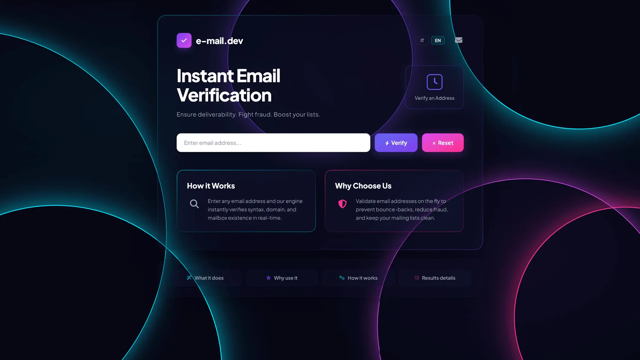 Screenshot 1 of e-mail.dev