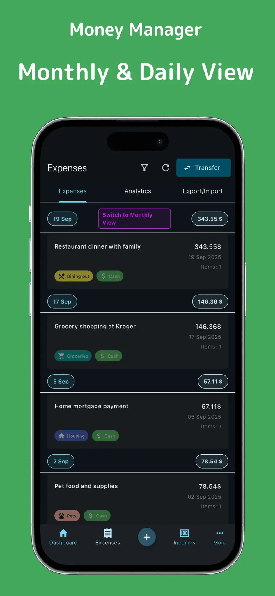 Screenshot 6 of Spending Tracker - Famverge