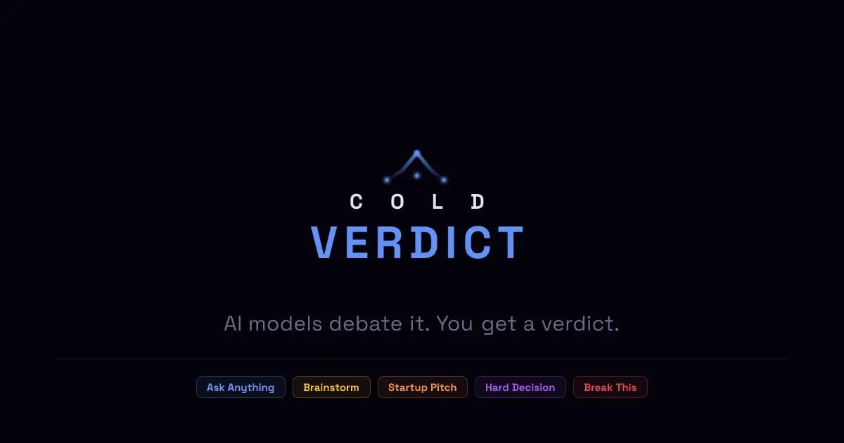 Screenshot 1 of ColdVerdict