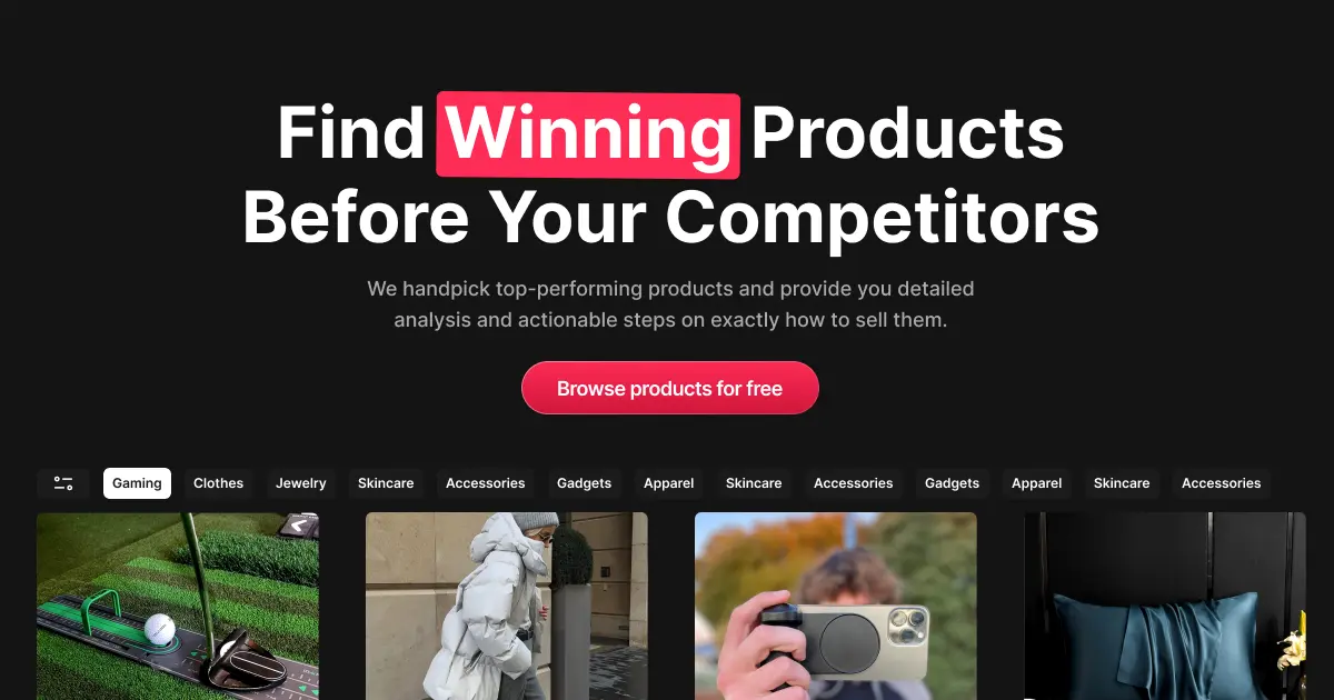 Screenshot 1 of ProductLair - Handpicked Dropshipping