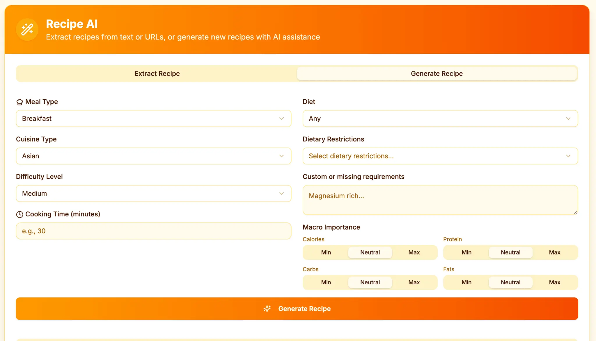 Screenshot 4 of Kitchendary - weekly meals planner