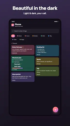 Screenshot 5 of Plume Notes