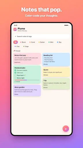 Screenshot 3 of Plume Notes