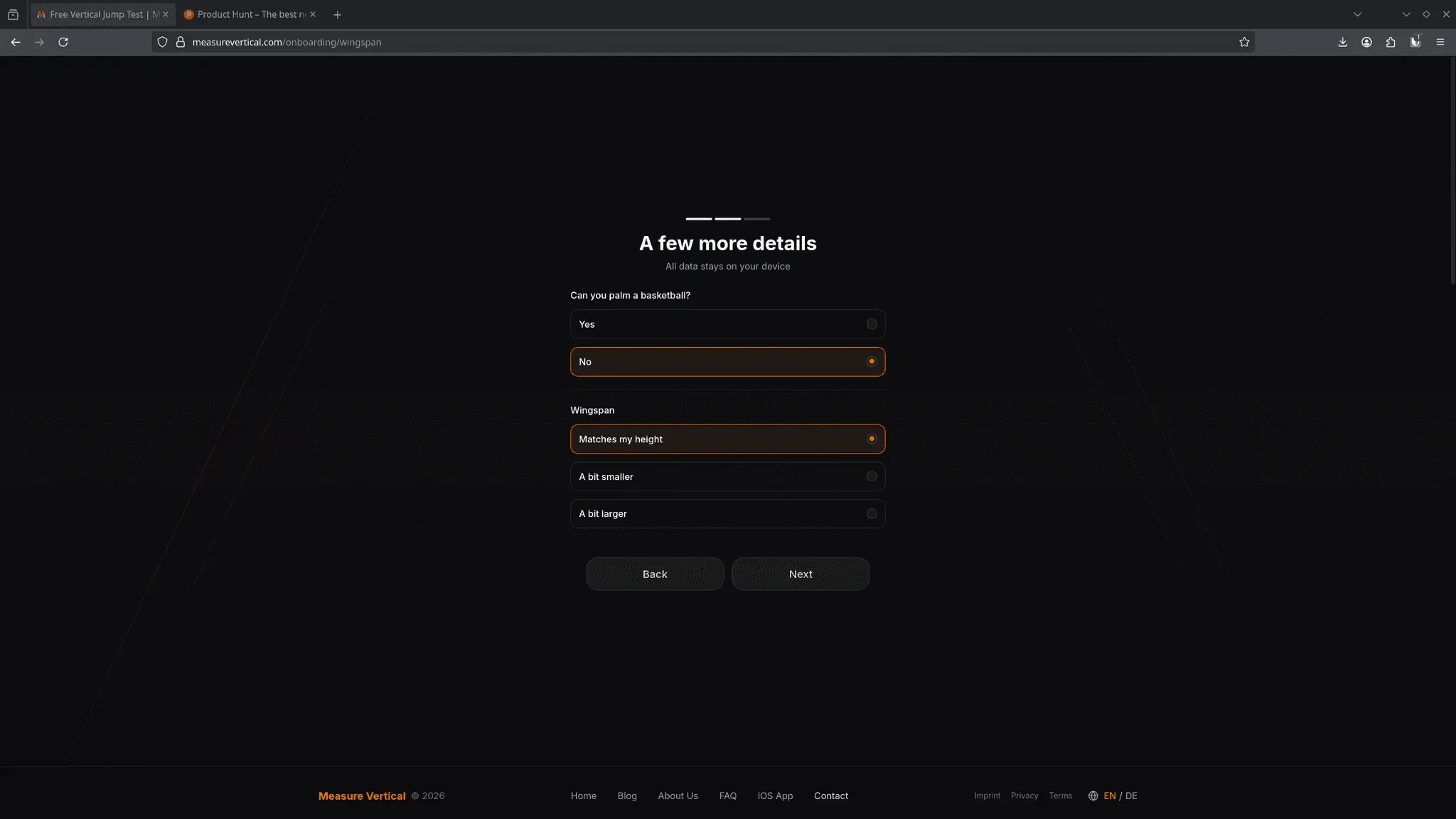 Screenshot 2 of Measure Vertical