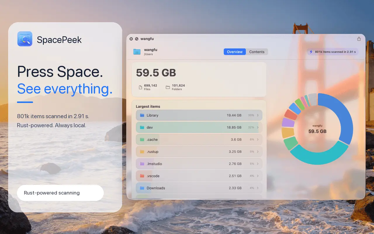 Screenshot 1 of SpacePeek