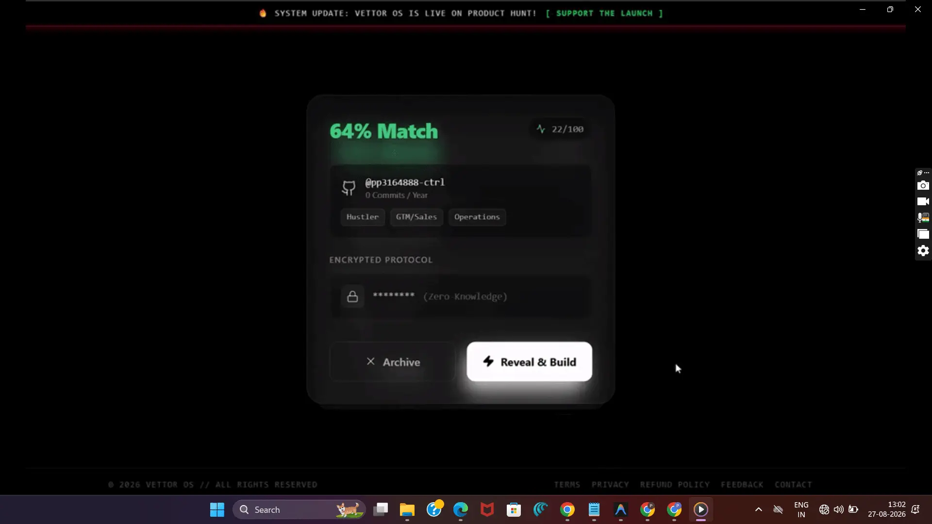 Screenshot 3 of VETTOR OS