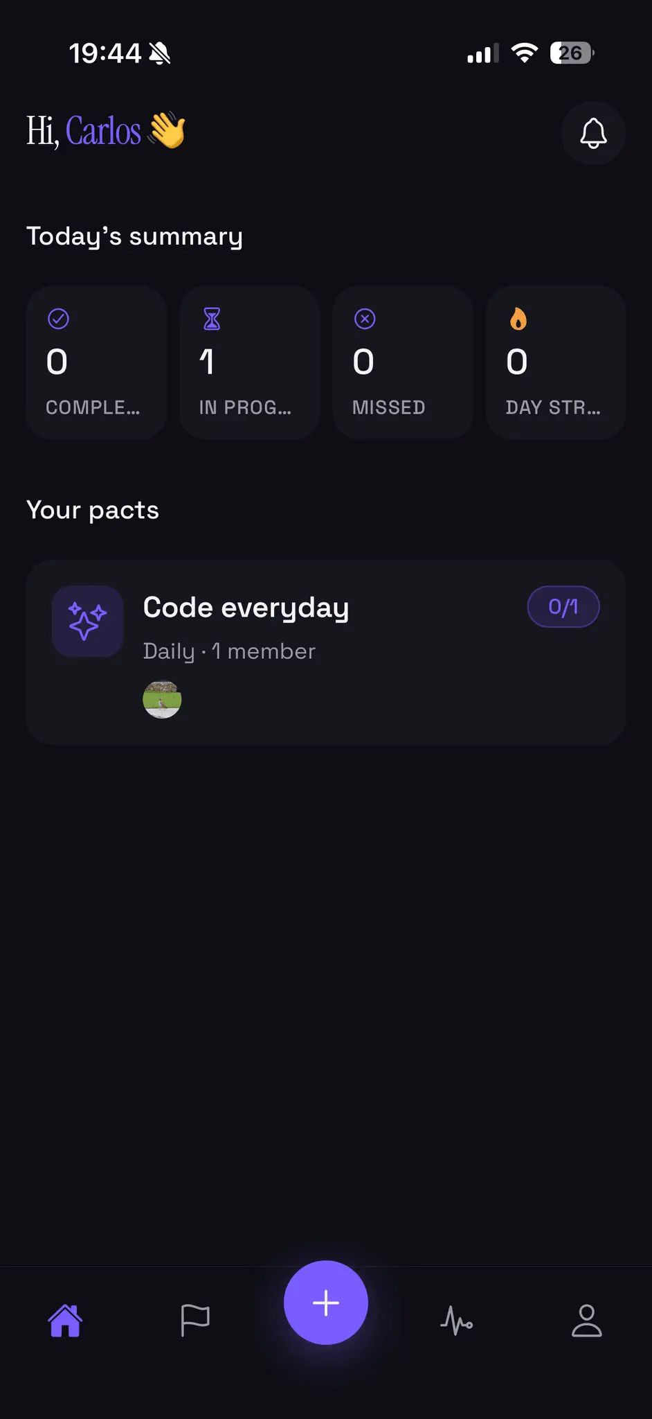 Screenshot 2 of Pact: Share your goals